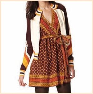 ANNA SUI ~ Gossip Girl Collection ~ Silk Wrap Dress ~ So Cute!  Size Small